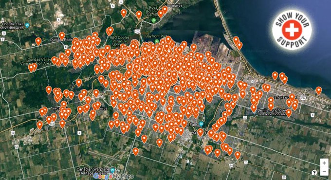 Map of LRT Supporters